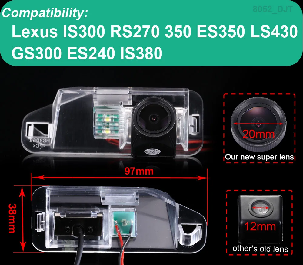 HD car rear view  camera For Lexus IS300 RS270 350 ES350 LS430 GS300 ES240 IS380 NTSC CVBS
