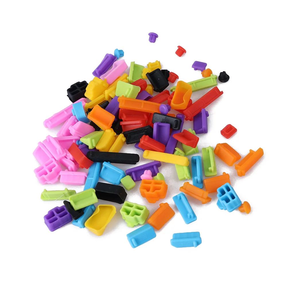 13Pcs Universal Dustproof USB Port HDMI-compatible RJ45 Interface Cover Silicone Anti Dust Plug Stopper For Laptop PC