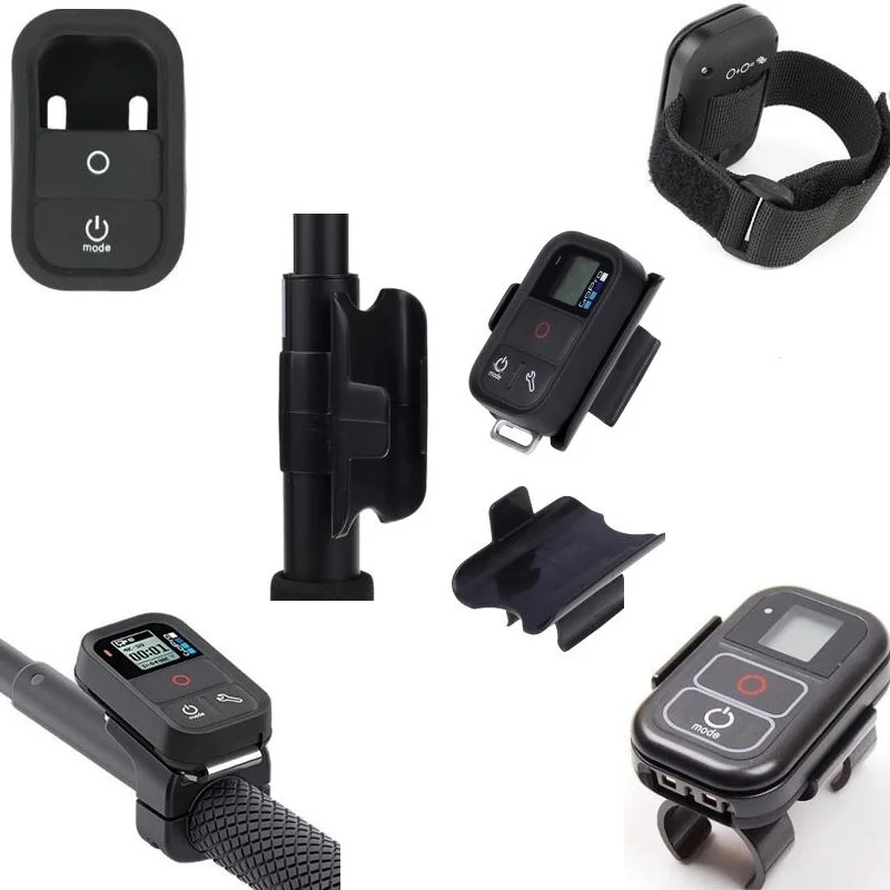 WiFi Remote Control Clip /Mount Holder/Wrist Strap /Silicone Protect Case /Shell For Gopro Hero 9 8 7 5 3 Selfie Sticks Monopod