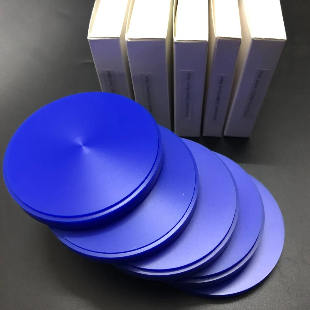 5 Pieces Dental Lab CAD CAM Wax Disc Weiland System 98mm*10/12/14/16/18/20mm Blue Carving Wax Block Dental Materials