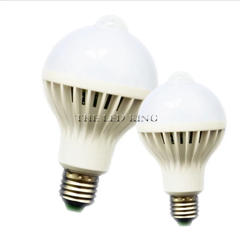 LED PIR Motion Sensor Lamp 5w 220v Led Bulb 7w 9w 12w 15W Sound+Light automatic Smart Sensor Control Led Light
