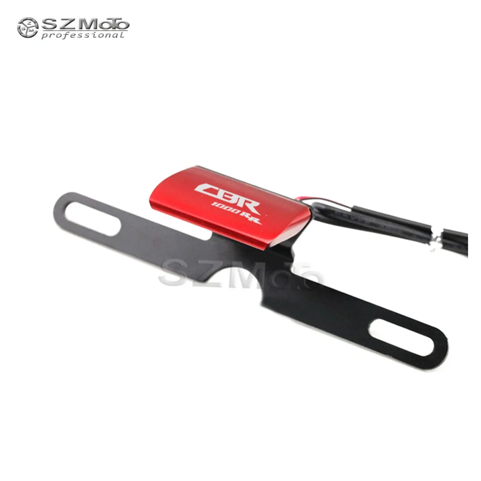 For Honda CBR1000RR CBR 1000RR Motorcycle Rear Tail Lamp Number License Plate LED Light With Logo Green