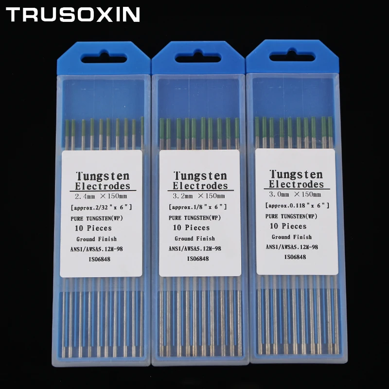 Imagem -03 - Agulha Haste do Tungstênio do Elétrodo do Tungstênio para a Máquina de Soldadura com Função Tig 10 Peças Código Verde 1.0 1.6 2.0 2.4 3.0 3.2 150 mm