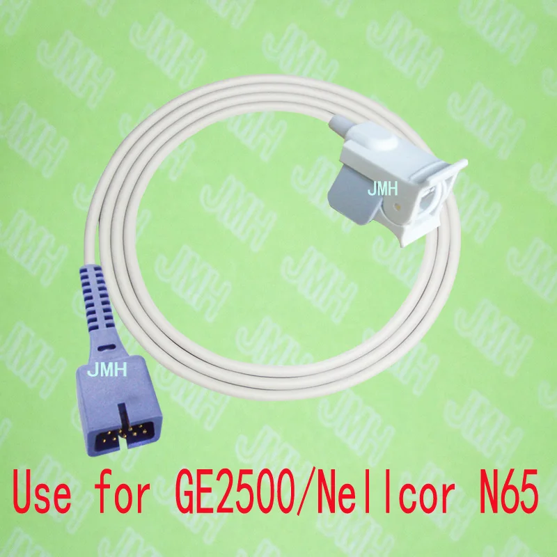 

Compatible with GE 2500 and Nellcor N65 Pulse Oximeter monitor, Pediatric finger clip spo2 sensor,9PIN.