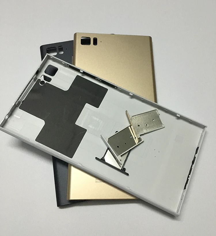 

Back Shell Housing Door Battery Cover Case for Xiaomi 3 M3 Mi3 with Sim Card Tray, Power Volume Buttons, New
