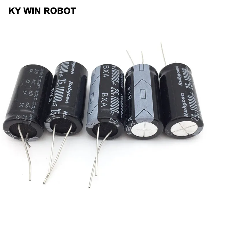 알루미늄 전해 커패시터, 25V/10000 UF, 25V/10000UF 전해 커패시터 크기 18*35mm 플러그인 25V 10000 UF