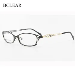 BCLEAR Fashion Hollow Optical Glasses Women Retro Vintage Reading Myopia Eyeglasses Frame Female Square Glasses Optical Eyewear