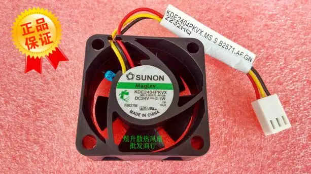 40*40*20 KDE2404PKVX DC24V 2.1W 4CM  3 wire intelligent temperature control frequency converter cooling fan