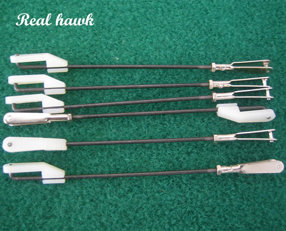 Réinitialisation plastique D1.8 + chape métallique M2 L90/L120/L150/L250 mm, barre de fil d\'acier, combo pour modèle RC avion pièces RC