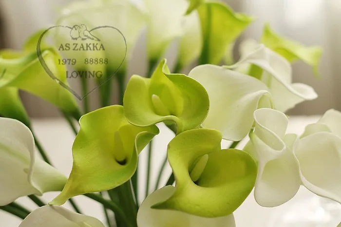 NEW !!!!  120X Small PU single calla lily ,Very realistic looking, 3 colors for selection, DECORATITION ,FREE SHIPPING VIA EMS