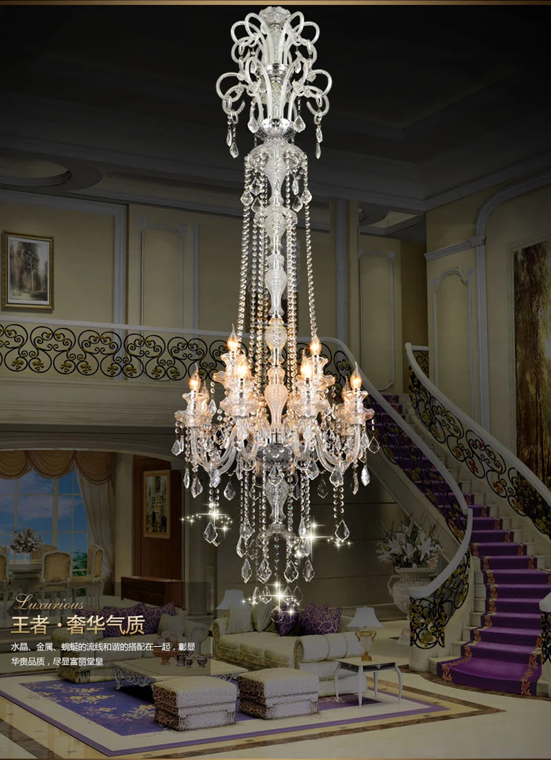 Europe crystal chandeliers Luxury chandelier Crystal modern fashion K9 top crystal chandelier Lamp crystal lighting nordic