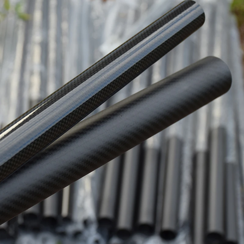 1PCS Length 1000mm  Twill Matte Glossy Carbon Fiber Tube Pipe High Composite Hardness Material 3K For Plant Protection Aircraft