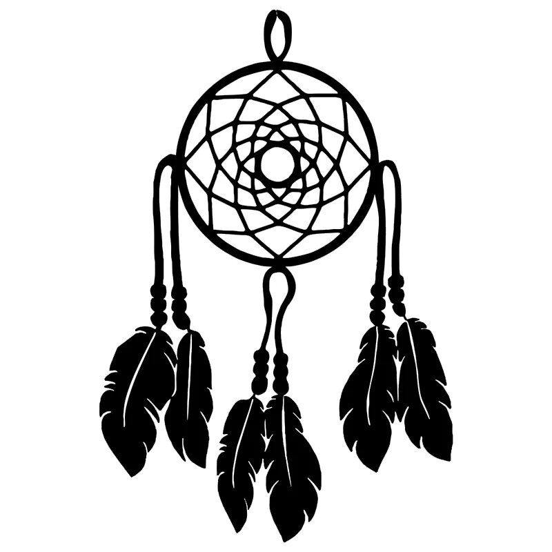 15*10cm Dream Catcher No Beads Vinyl Car Window Cutout Sticker Motorcycle SUVs Bumper Car Window Laptop Car Stylings