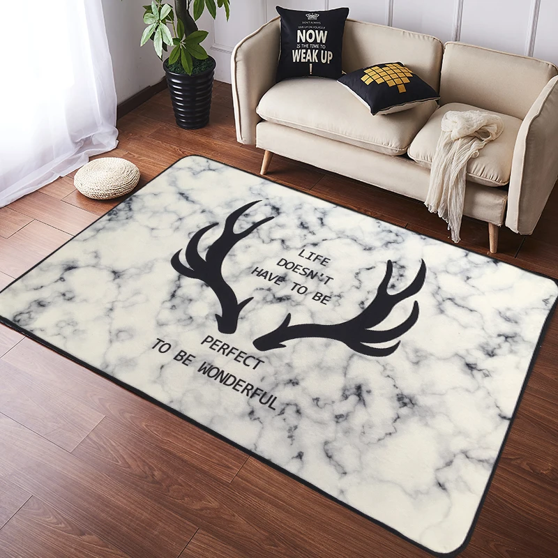 European Style Elk Series Rectangular Large Carpet, Living Room Decorative Floor Mat, 140cm, 200cm