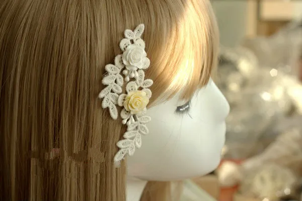 Princess sweet lolita Japanese Princess Japanese Harajuku forest department lace flower hairpin dk22