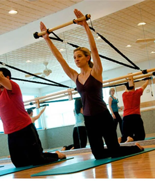 Barra de Pilates y Yoga, Kit Básico de bandas de resistencia para ejercicio