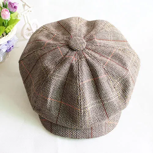 

Male fashion octagonal cap newsboy cap beret hat autumn and winter female ivy cap men free shipping