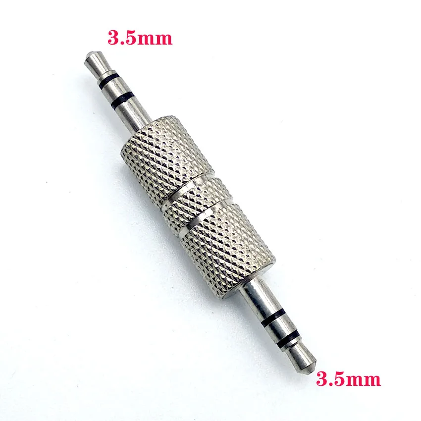 2pcs 2.5mm/3.5mm Audio Adapter for Headset Earphone 3.5mm Female to Female Jack Stereo Adapter Connector Audio Extension Cable
