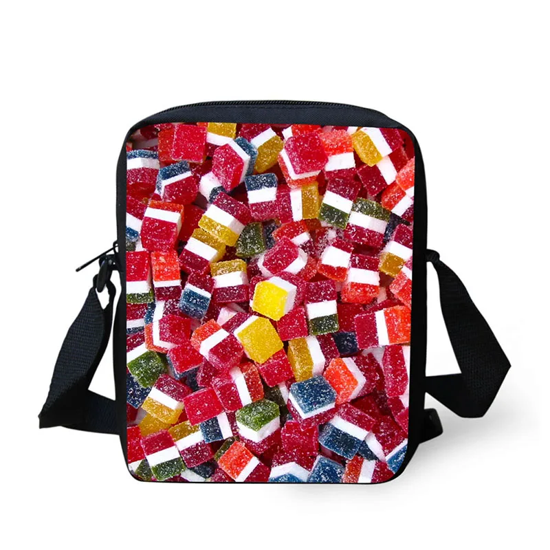 

Messenger bag small bag fruit food pattern print horizontal bag boy casual girl / boy little handbag shoulder bag