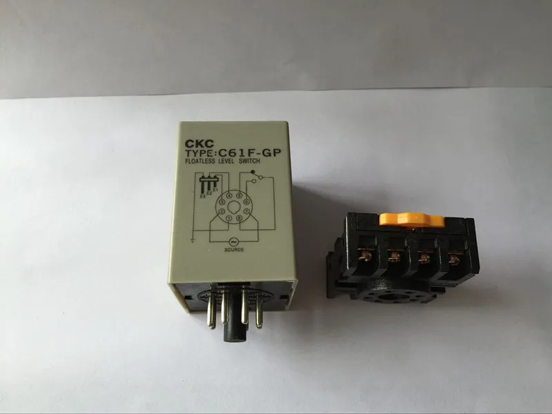 C61F-GP 24VDC floatless level switch / relay with socket / base C61F - GP water level controller / pump automatic switch