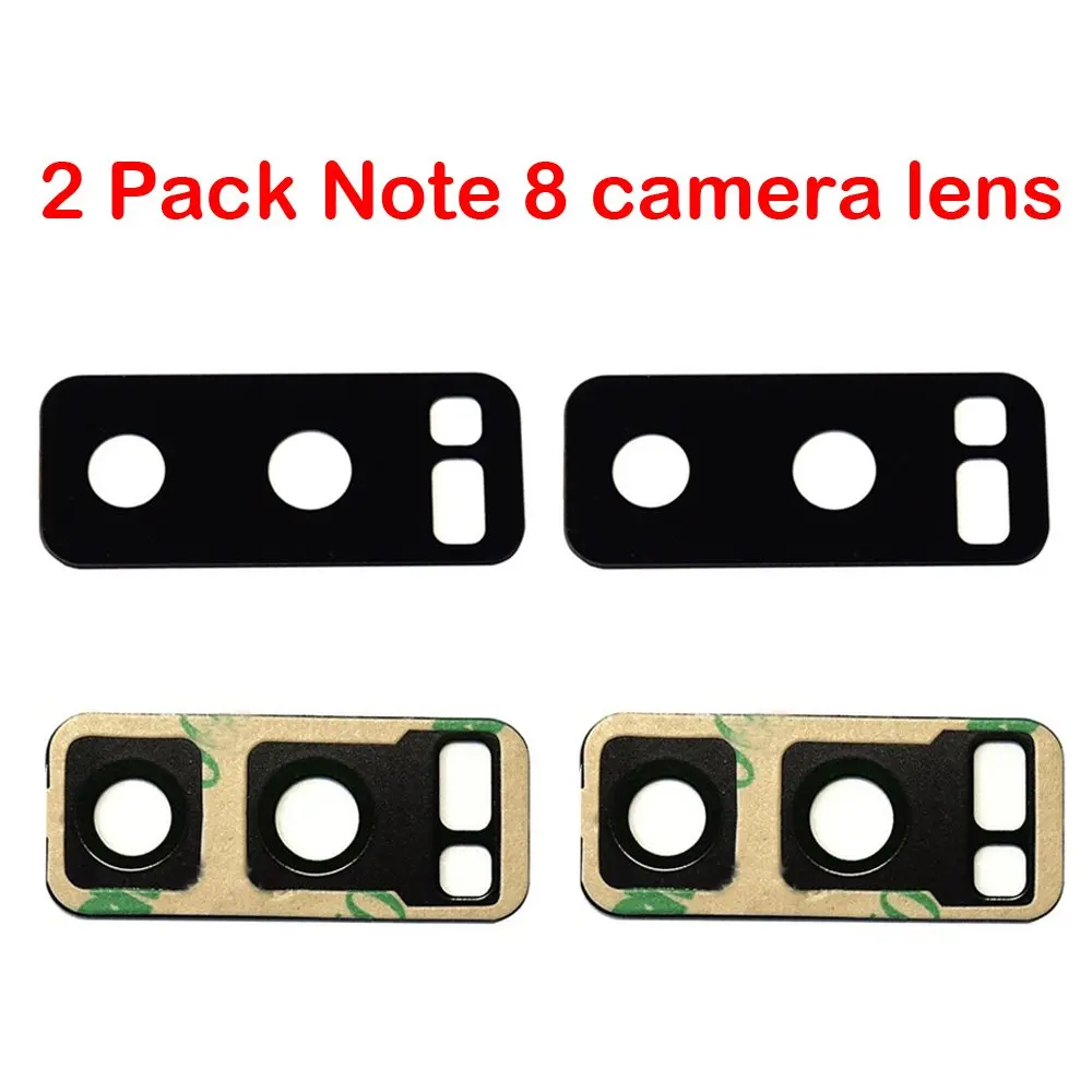 Camera Glass 2 Pack Rear Camera Glass Lens Replacement for for Samsung Galaxy Note + Adhesive Tape