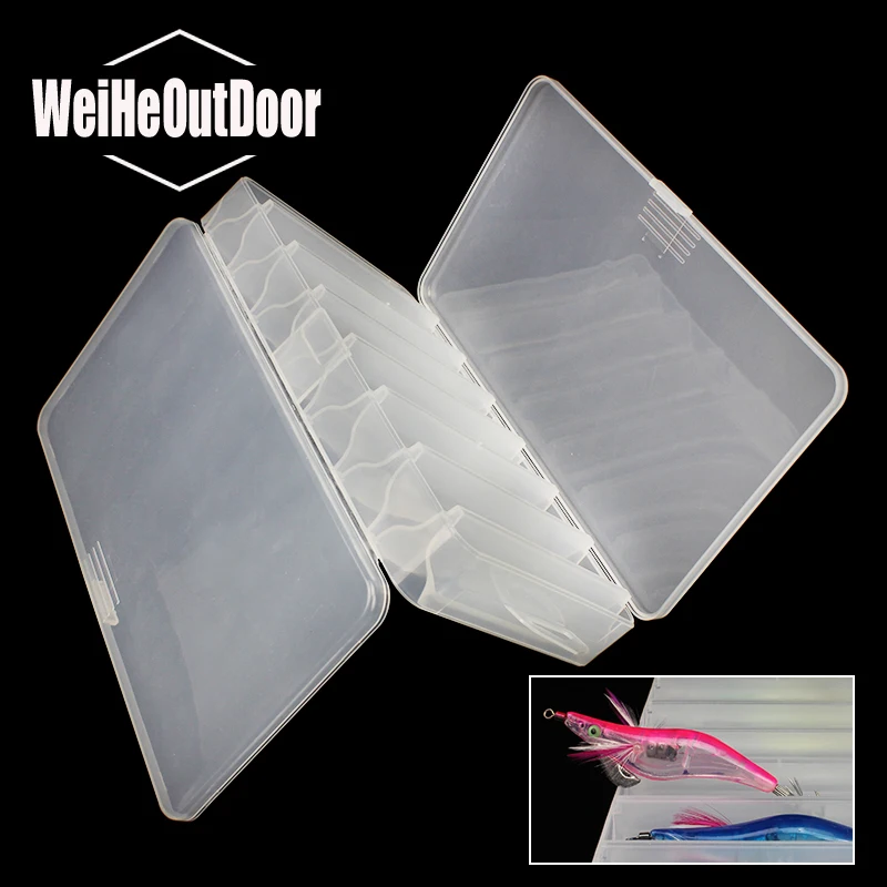 

Double Side 14 Compartments Fishing Lure Box for Minnow Shrimp Bait Metal Spoon Lures Storage Multi-function Fishing Tackle Box