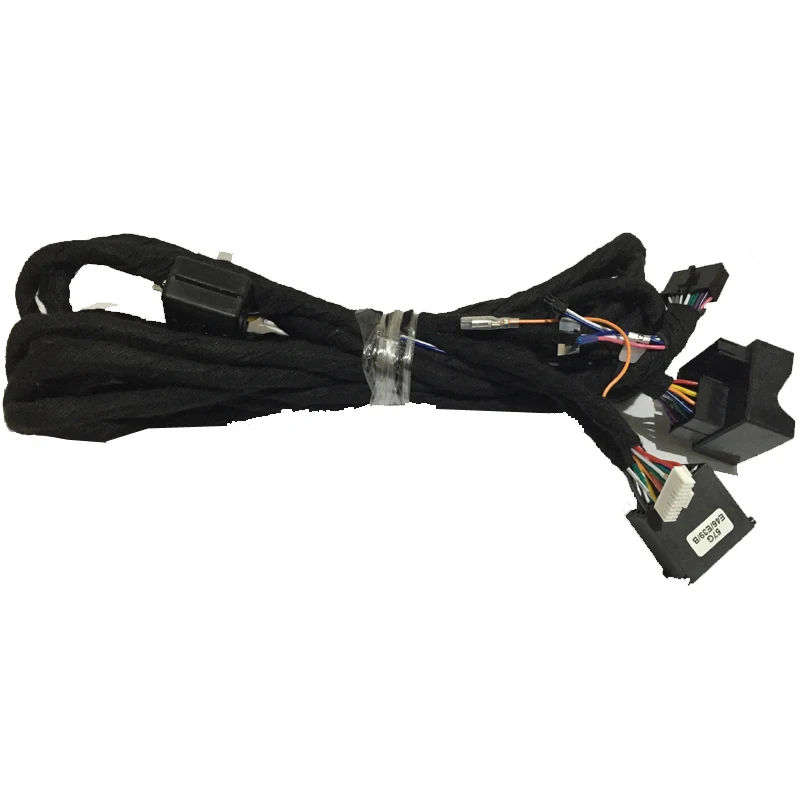 Kabel Daya Jalur Diperpanjang 6M Untuk Seri BMW E46/E39/E53; Untuk Seri Benz dengan Aksesori Pemutar Dvd Gps Mobil