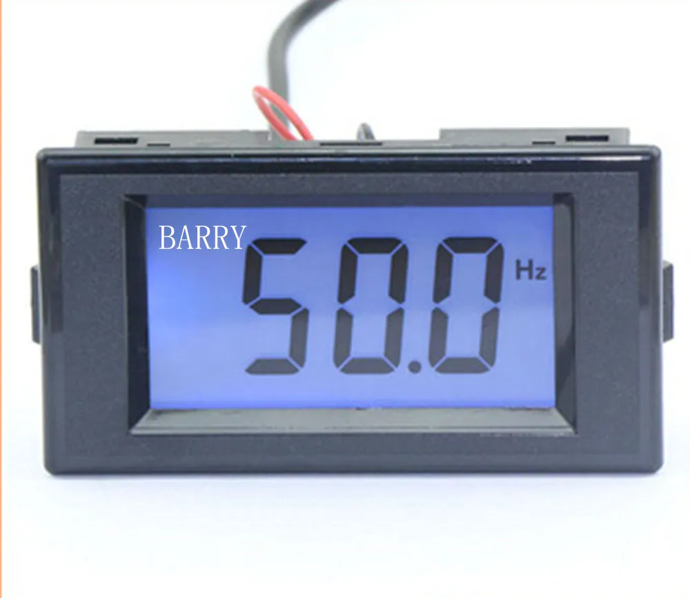 

Digital LCD Frequency Meter AC80-300V Frequency Panel Hertz Meter Frequency Tester Monitor 10-199.9Hz Blue Backlight