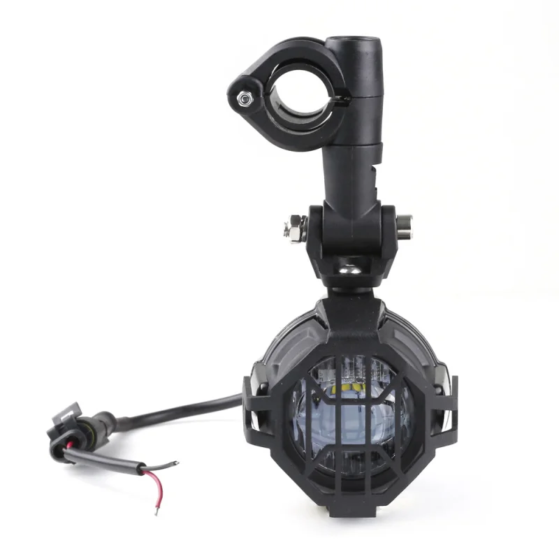 FADUIES E9 2Pcs LED Auxiliary Spot Driving Light + 2Psc Protective Guard + 1Psc Switch Wiring For BMW Motorcycle R1200GS F800GS