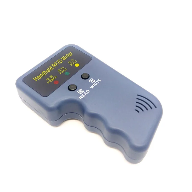 Handheld 125 KHz EM4100 TK4100 RFID Copier Writer Duplicator Programmatore Reader + 5 pcs EM4305 Riscrivibile ID Portachiavi Tag