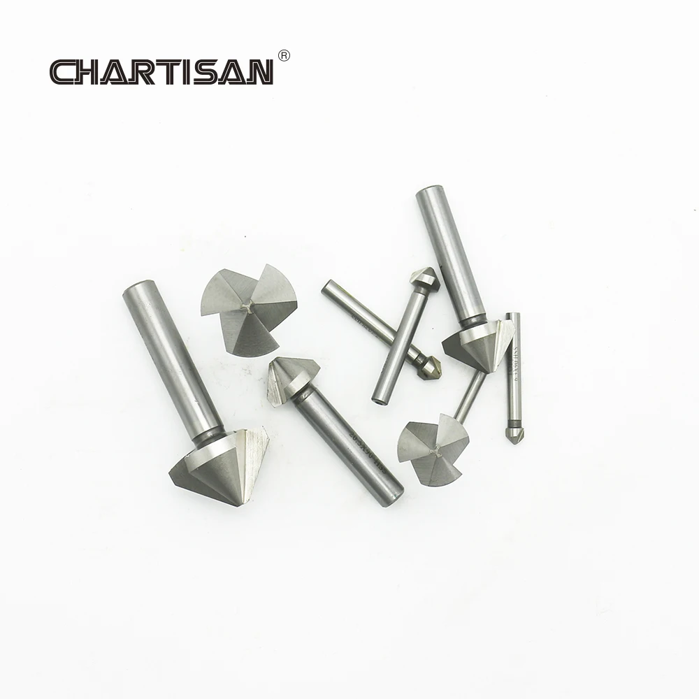 Chartisan-高品質のhss面取りドリル,エンドミル,皿穴ドリル