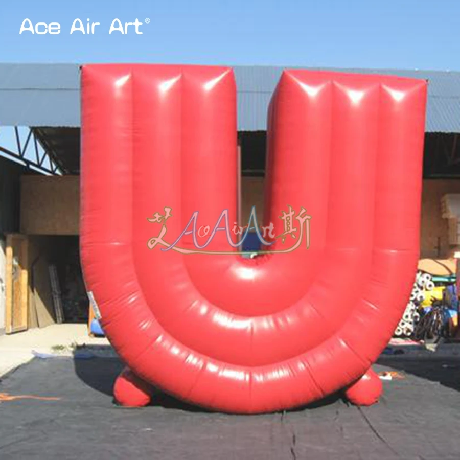 Giant and Durable Designed 2m H Inflatable Alphabet Model Letter Replica Standing Freely for School Events