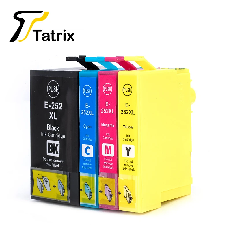 Tatrix Epson 252XL 호환 잉크 카트리지, T2521XL, Epson WorkForce WF-3620 WF-3640 WF-7110 WF-7610 WF-7620 프린터용