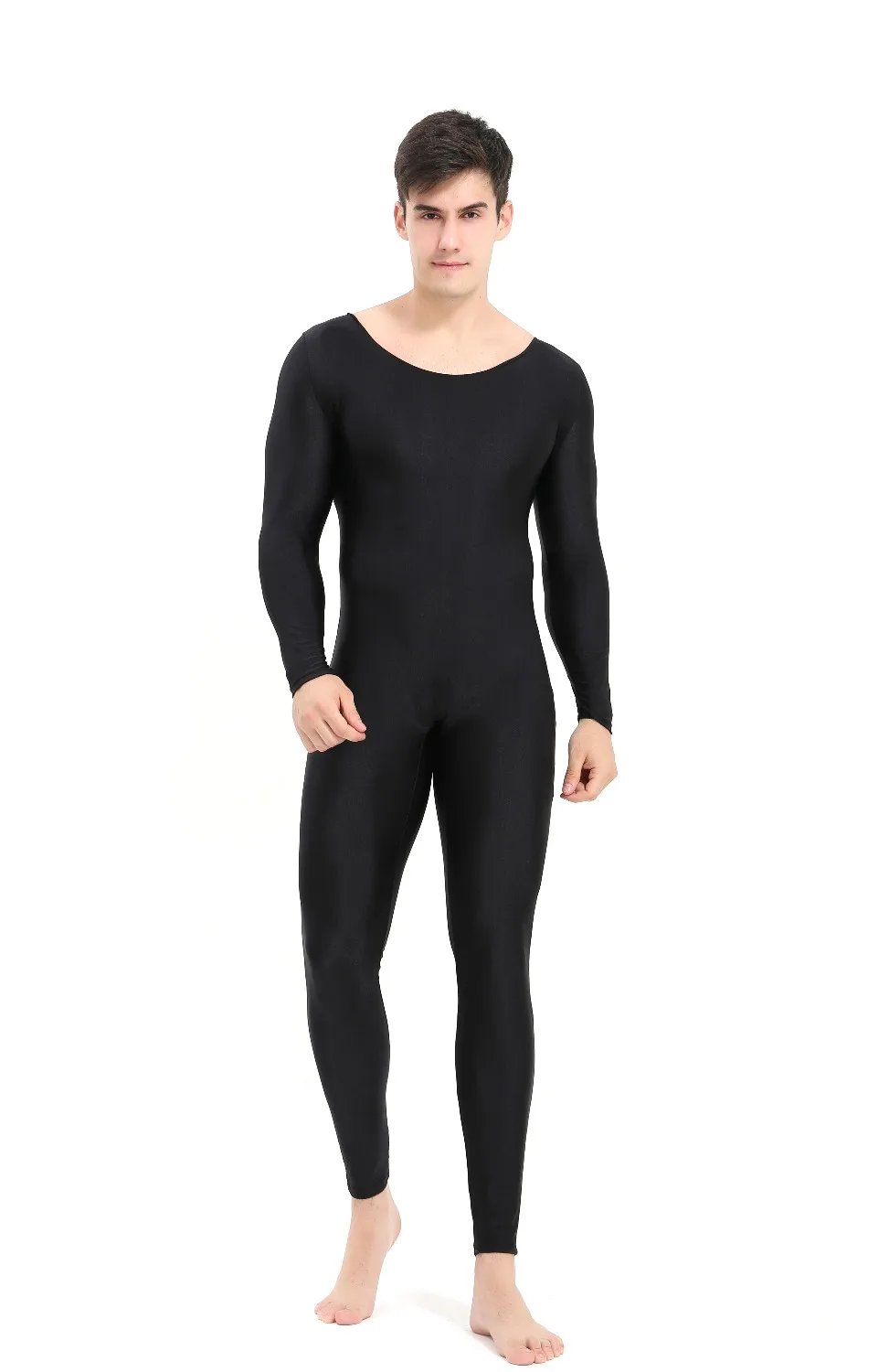 

Adult Men bodysuit Solid High Elastic Jumpsuit Ballet Dance stage costumes Bodybuilding Body suit Men's shaper clothing W1224