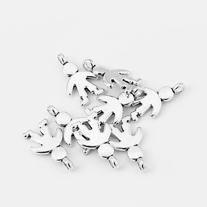8pcs Fashion Charms Cute Boy And Girl Charms Pendant For Keychain Bracelet Necklace Jewelry Making Accessories