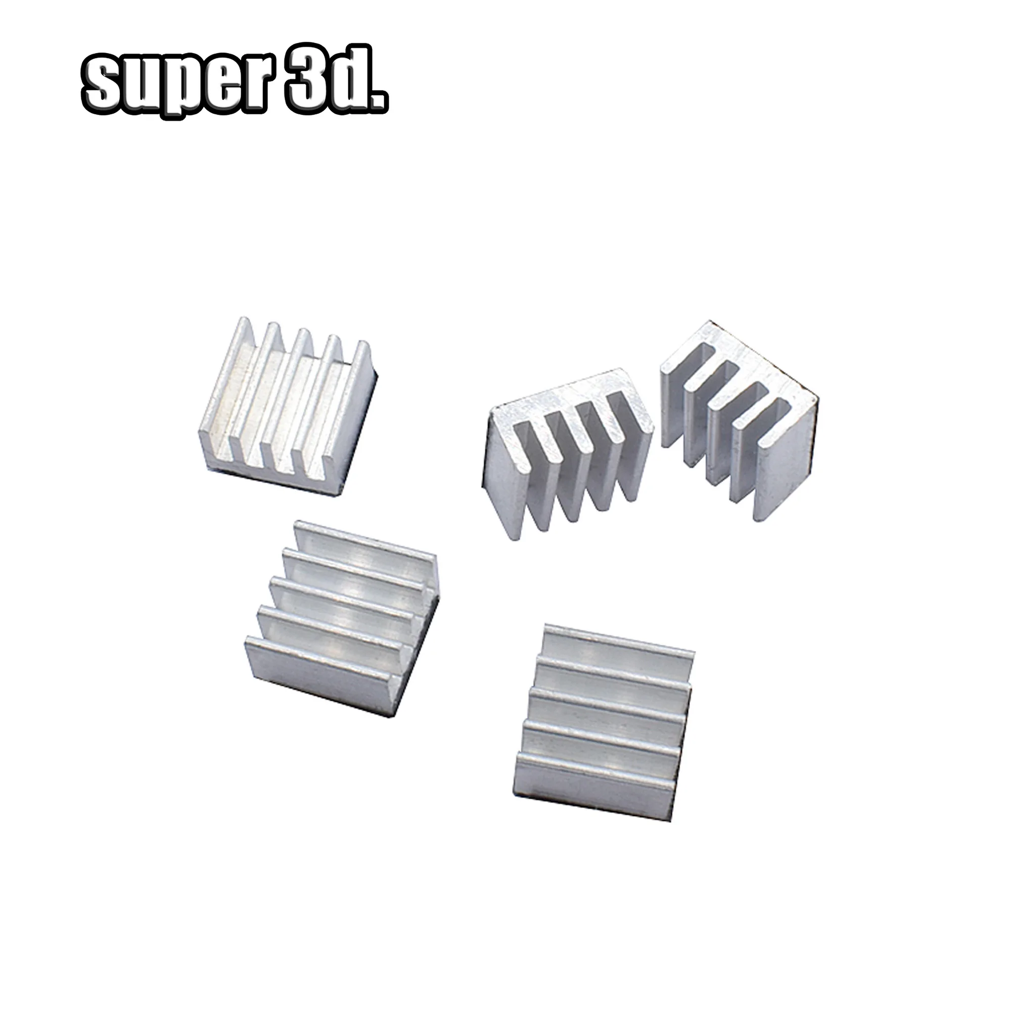 5/10pcs Stepper Driver A4988 Heatsink Aluminum Silver Heat Sink For 3D Printer Multiple options