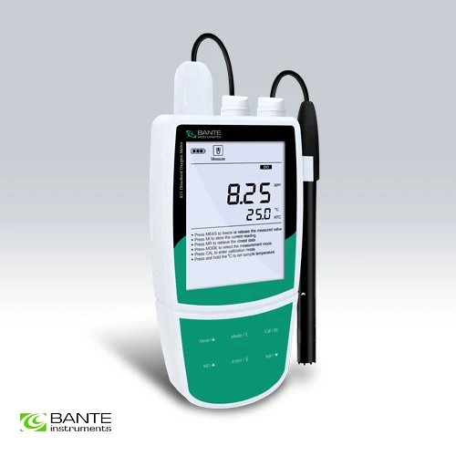 Genuine Brand BANTE Standard portable dissolved oxygen meter DO tester CE certificate ATC USB Data Memory High Accuracy Quality