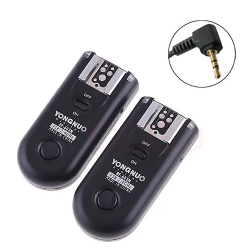 Foleto LS-2.5/C1 C3 N1N3 Shutter Release Cable Flaslight Trigger Cable Yongnuo RF-603 603II RF605C RF605N for Canon Nikon Camera