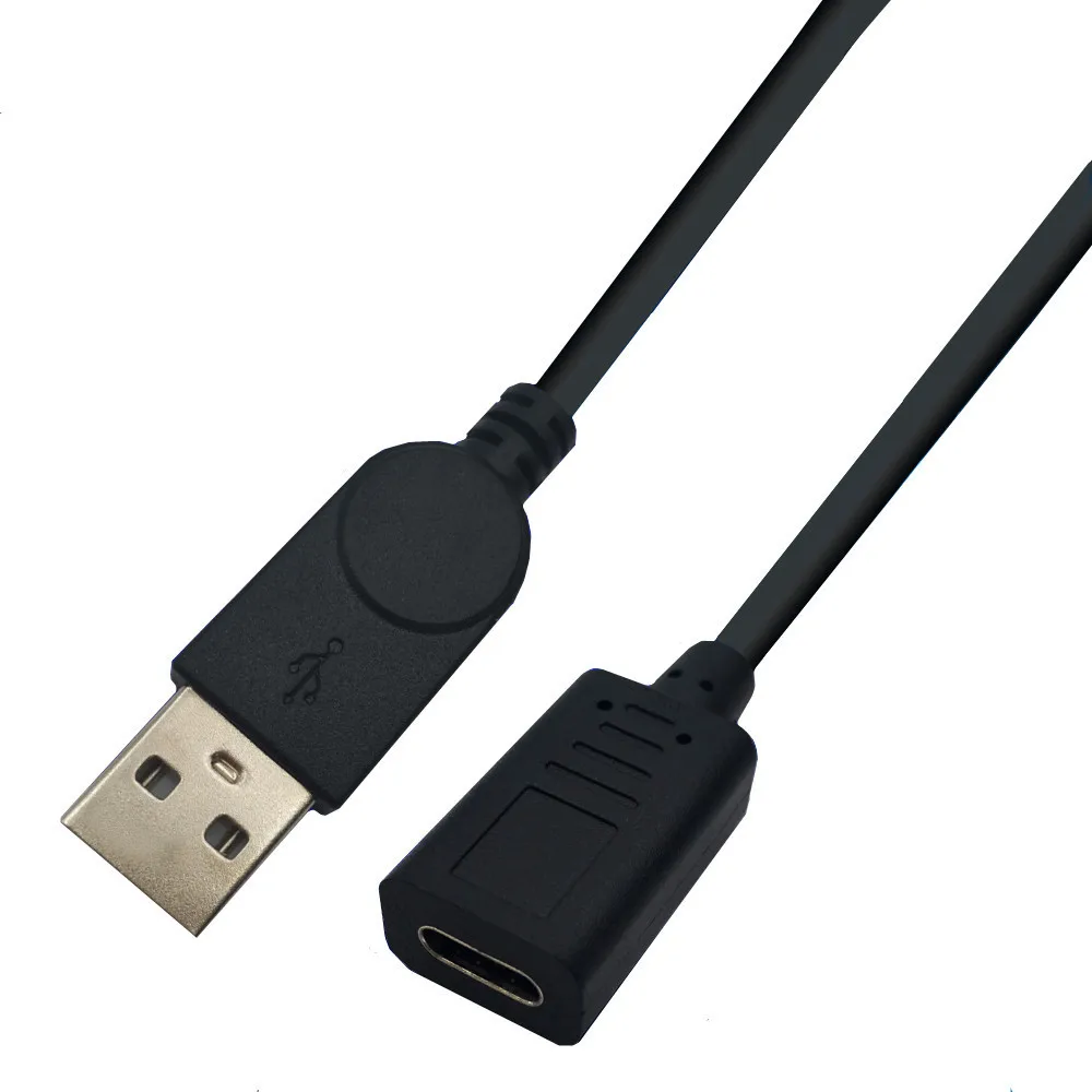 USB2.0 male to USB3.1 Type-C Female  USB Data Sync  Charge Cable 0.25m 25cm