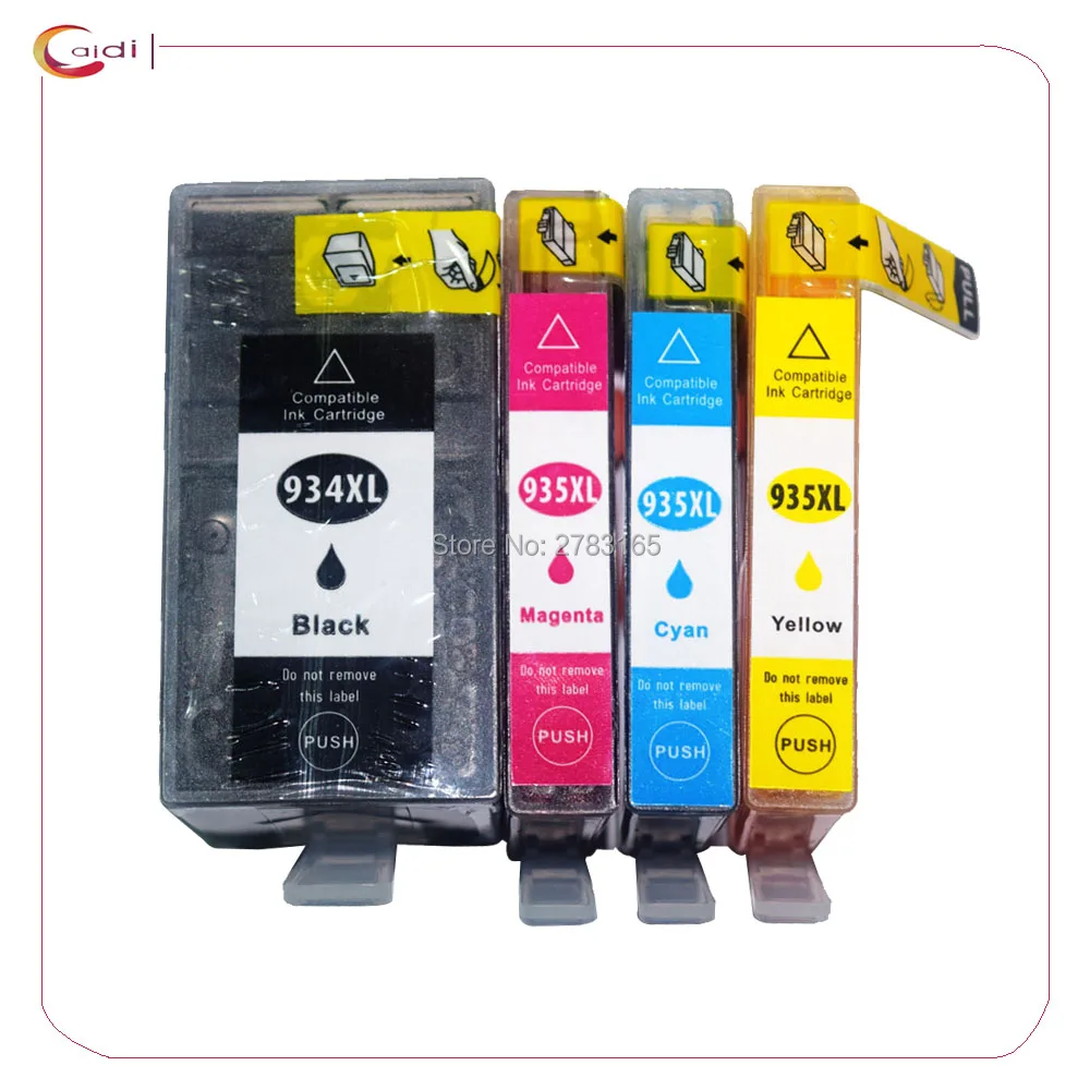 4PCS Compatible ink cartridge For 934 935 hp934 hp935 for hp Officejet pro 6230 6830 6835 6812 6815 6820 printer