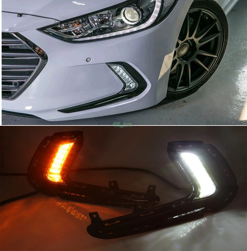 

Turn signal and dimming style Relay 12V LED Car DRL daytime running lights For Hyundai Avante AD Elantra 2016 2017