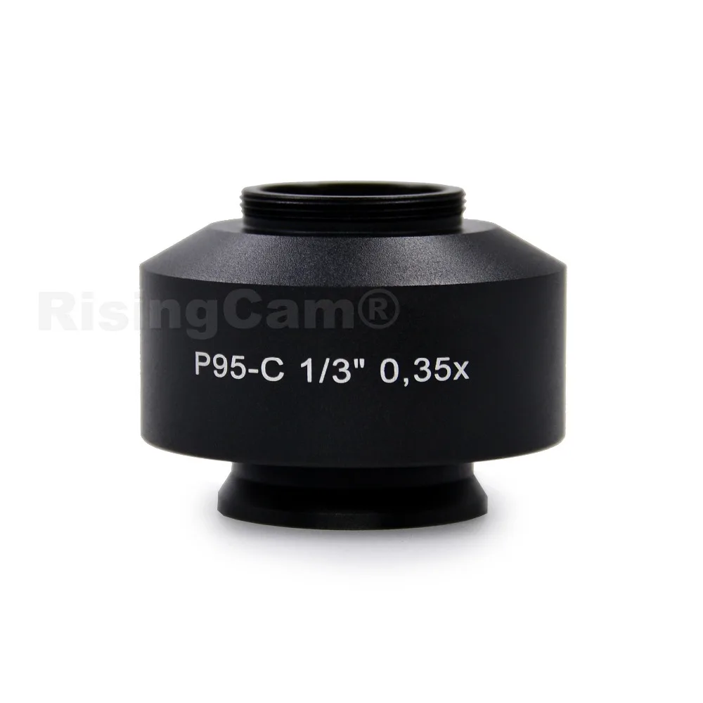 P95 Fokussierbarer 0,35X Standard-Mikroskopkamera-C-Mount-Adapter, kompatibel mit Zeiss Trinokularmikroskop – Detail 3