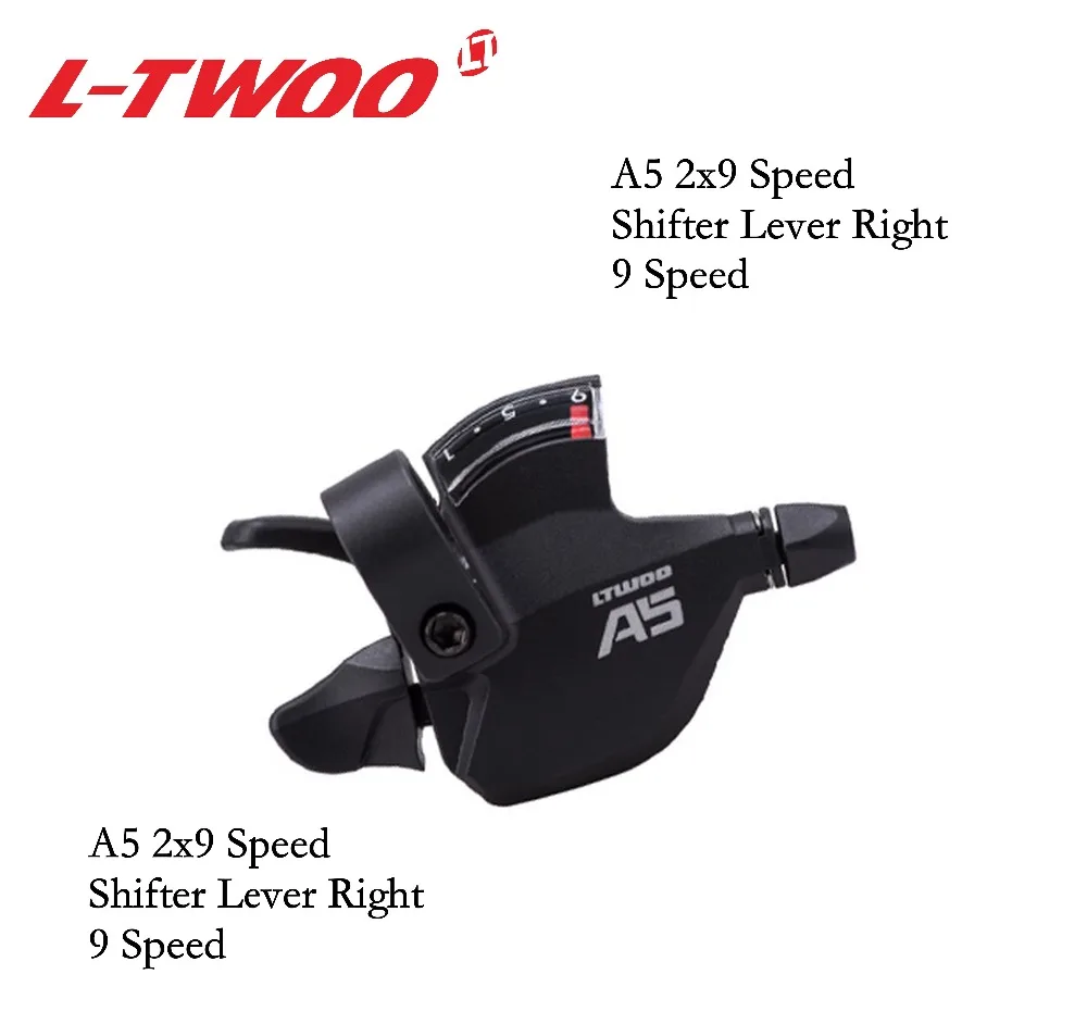 LWTOO A5 2x9 3x9 Speed Trigger shifter lever for MTB Mountain bike fat bike 18S 27S bicycle 2 speed 3 speed 9 speed deraillleur