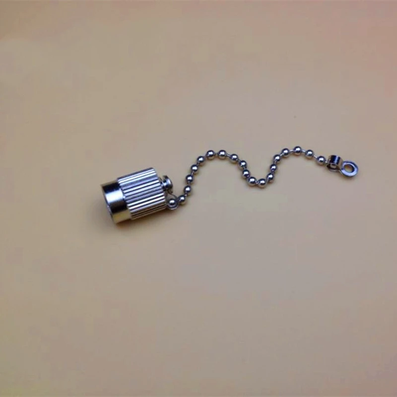 10pcs Metal FC dust cap with chain FC protective terminal cover waterproof female male connector for optical power meter ELINK