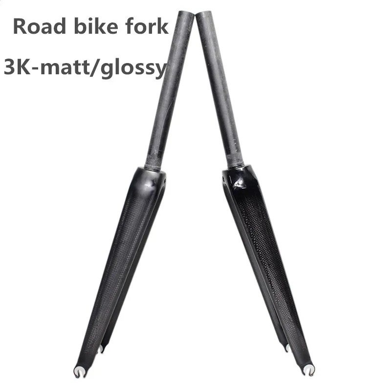 

Carbon fiber Fork New Style Road Bike Fork Bicycle Parts 1-1/8 650c Superlight 350g 3k matt glossy Finish Cycling Accessories