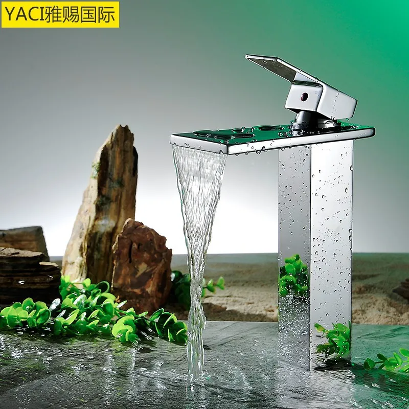 

Vidric Bathroom European basin faucet tall / foreign trade faucet hot cold mixer / waterfall faucet mixing tap