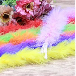 2yard/Length Turkey Feather fluffy feather boa super quality marabou feather boa for party/costumes/shawl turkey feather boa