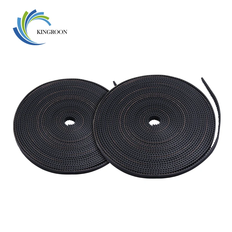 KINGROON 3D Printer Belt GT2 6mm Open Timing Belt Rubber Non-slip 2M 5M 2GT Width 6mm Synchronous Belts