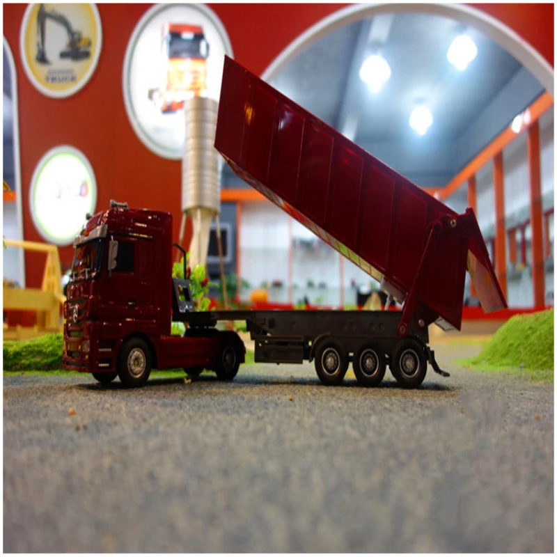 New Electric Remote Control Truck Model 1101C 1:32 2KG Load 6CH Radio Control RC One Key Dump Tipping Bucket Engineering Truck