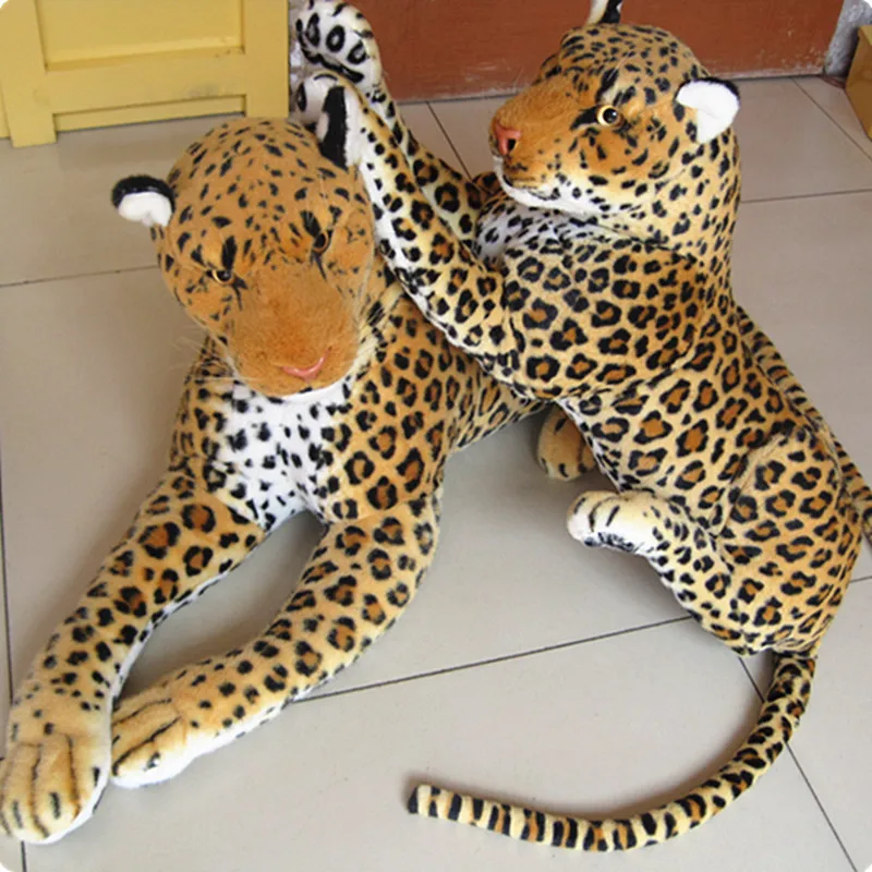 

big Artificial animal leopard lion hot-selling plush toy doll simulation leopard doll about 88cm 0470